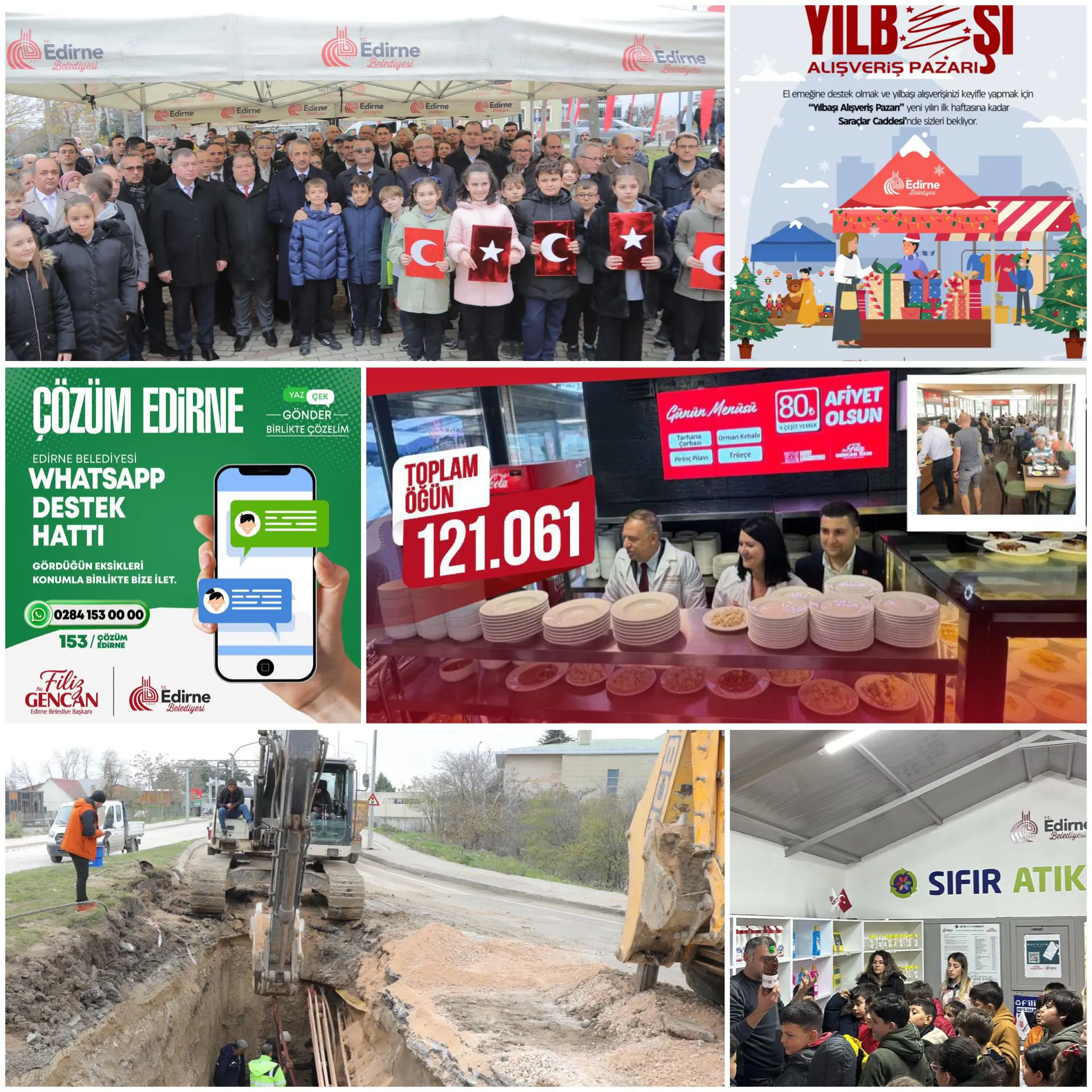 EDİRNE BELEDİYESİ’NDEN YILIN SON HAFTASINDA YOĞUN ÇALIŞMA